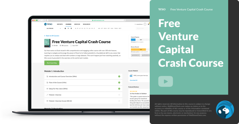 Free Venture Capital Crash Course | Wall Street Oasis